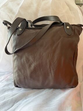 Polo by Ralph Lauren Dark Brown Leather Tote